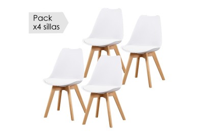Juego de 4 sillas Fina